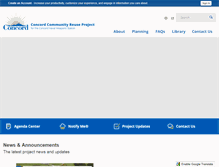 Tablet Screenshot of concordreuseproject.org